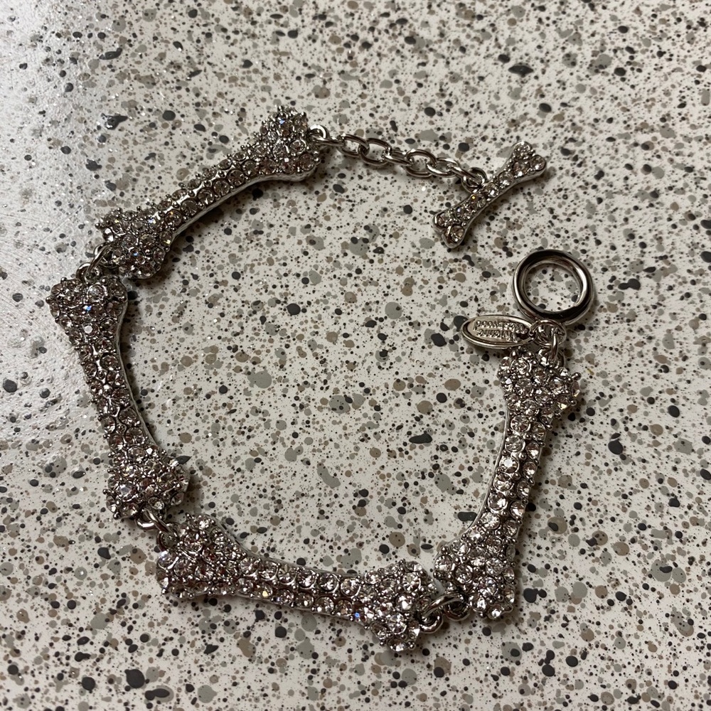 Vivienne Westwood Swarovski Crystal Bone Bracelet